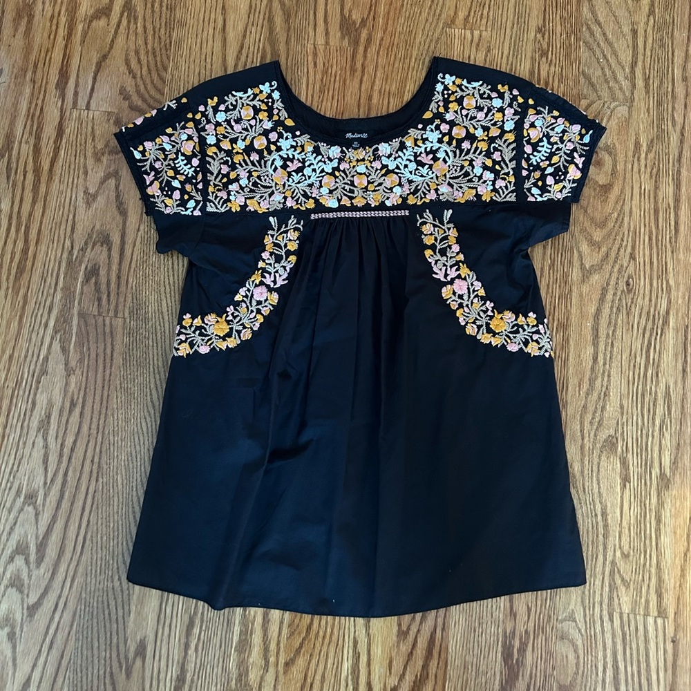Madewell floral blouse, XS